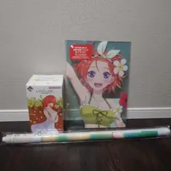 五等分の花嫁くじ　中野四葉フィギュア、 A3アクリルクリアボード、タペストリーのサムネイル