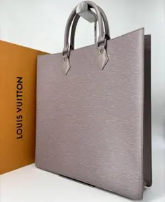 【鑑定済】ルイヴィトン  エピ　サックプラ トートバッグ スクエア　ブラウン 中古】 ルイ・ヴィトン LOUIS VUITTON トートバッグ エピ