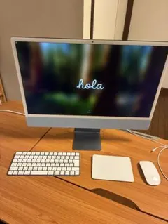 iMac 24インチ (M1, 2021) ブルー メモリ16GB 256GB