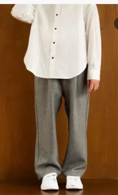 メランジツイルストレートパンツ　241024