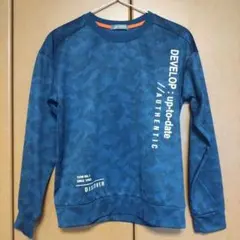 CLOSSHI SPORTS 長袖カットソー ネイビー カモフラージュ