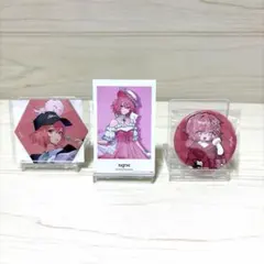 大妖怪 ローソン チェキ　缶バッジ　マグネットシート　nqrse
