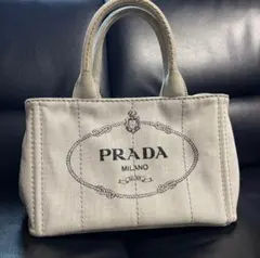 PRADAプラダCANAPA アイボリートートバッグショルダーバッグ