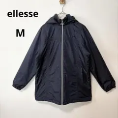 ellesse エレッセ M ナイロンパーカー フード付きジャケット ネイビー