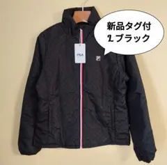 【新品】L ブラック フィラゴルフ 防寒 ジャケット 中綿 ダウン ブルゾン 黒