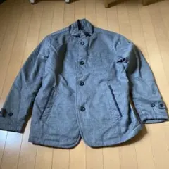 crocodile グレー テーラードジャケット ボタン付き