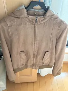 PAGEBOY フェイクスエード フード付きブルゾンのサムネイル