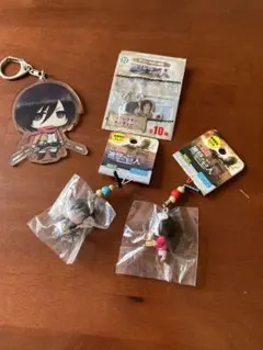 進撃の巨人 ご当地ビーズストラップ アクリルキーホルダー まとめ売り