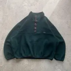 90’s ウールリッチ USA製 古着 フリース POLARTEC 深緑 XL