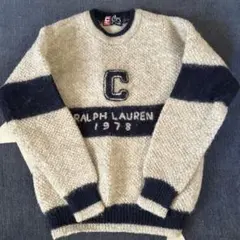 Ralph Lauren セーター グレー ネイビー　チャップスラルフローレン