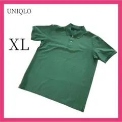 メンズ ドライカノコポロシャツ XL 緑 大きいサイズ ユニクロ 男女兼用 綿