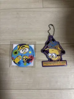 ミニオン　1番くじ　反射キーホルダー　& USJ缶バッジ