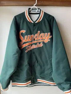 WEGO Sunday Skateclub スタジャン ダークグリーン