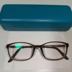 JINS ブラウン メガネ ケース付き