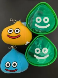 ドラゴンクエスト　★　スライム　クリアポーチ　マスコット　ぬいぐるみ　　グリーン