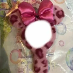 ディズニー　ヒョウ柄　鏡　ミラー　キーホルダー