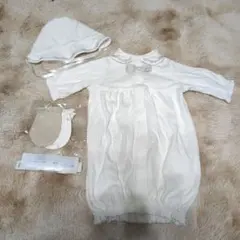 ベビー服　ベビードレス　セレモニードレス　退院着　白