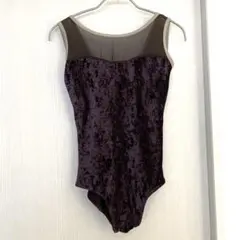 ユミコ　YUMIKO Lサイズ レオタード ハイネック 黒グレー ユミコ レオタード【大人】（在庫商品）YUMIKO MICAH T-Storm