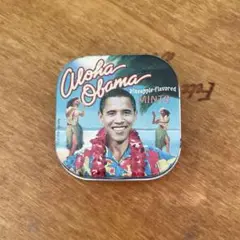 【レア】ハワイ土産　バラク・オバマ大統領　ミントケース　空き缶　ミンツ
