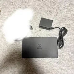 NintendoSwitch　純正ドック　有機ELブラック　アダプターセット
