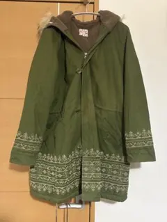 チチカカ titicaca モッズ コート ミリタリー カーキ M ファー