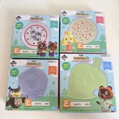 新品未開封 】どうぶつの森 まめざら セット 4種類 1番くじ あつ森