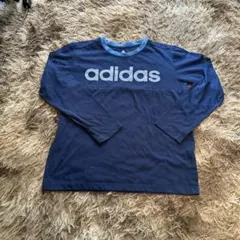 adidas ネイビー 長袖カットソー