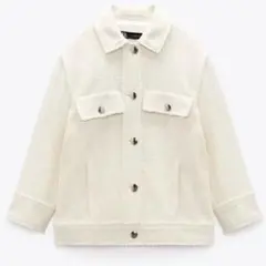 希少　ZARA ツイード　銀ボタン　ダメージ　ジャケット