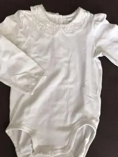 H&M ロンパース　白　レース 80cm