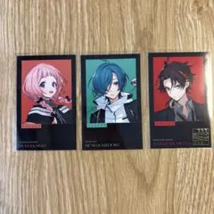 にじさんじ【七次元生徒会】ランダムチェキ風カード　周央サンゴ　仙河緑　三枝明那