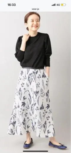 ⭐︎タグ付き未使用品⭐︎【IENA】コットンローンスカート38 ⭐︎タグ付き未使用品⭐︎【IENA】コットンローンスカート38