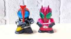 【未使用/当時物】仮面ライダー指人形 2体セット（ディケイド・カブト）