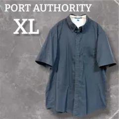 シャツ 【XL】 ブラック 黒 半袖 胸ポケット 無地 夏 ヴィンテージ 古着