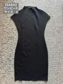 【ZARA】ワンピース　黒　新品未使用　Sのサムネイル