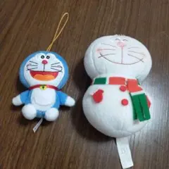【匿名配送】ドラえもん・ぬいぐるみキーホルダー(2つセット)