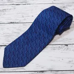 GUCCI ネクタイ 総柄 ネイビー パターンデザイン