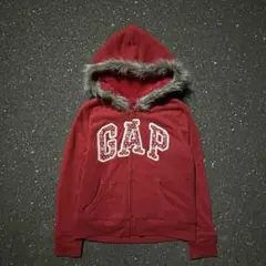 00s archive GAP fur zip hoodie Y2K
