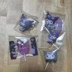 サンリオ　クロミ5点セット　キャンディチャーム　フロッキードール　リングアクスタ