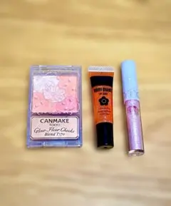 コスメ3点まとめ売り リップグリッターチーク