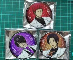 黒子のバスケ　GIGOコラボカフェ グリッター缶バッジ　氷室 高尾 赤司