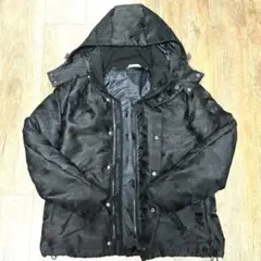 新品未使用 renoma HOMME ブラック 迷彩 ダウンジャケット M