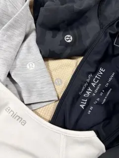 早い者勝ち！ルルレモン他ヨガウェア パンツ、トップス5点セット