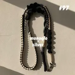 【SALE】パラコード　スマホショルダーストラップ　黒　ブラック　シルバー