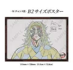 鬼滅の刃 お楽しみくじWチャンス ダイニング 黒死牟 B2原画 ポスター