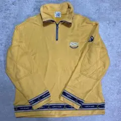 シナコバ sinacova Mマスタード コットンハーフジップ スウェット90s