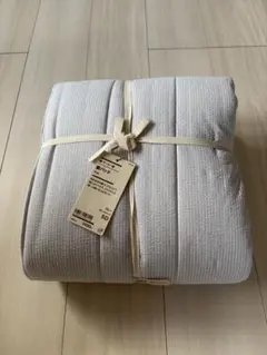 無印良品 綿サッカー織 敷パッド セミダブル グレー