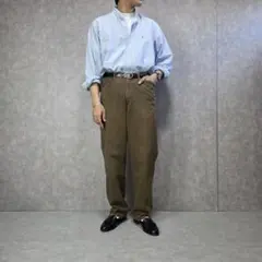 【美品✨】ポロラルフローレン 麻混 サイドアジャスター パンツ ストライプ 紺 美品✨】ポロラルフローレン 麻混 サイドアジャスター パンツ