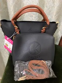 D.KELLY ショルダーバッグ ブラウン