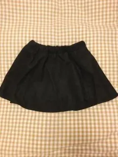 厚手生地　黒のミニスカート