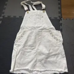 Rady ホワイト デニム サロペット スカート